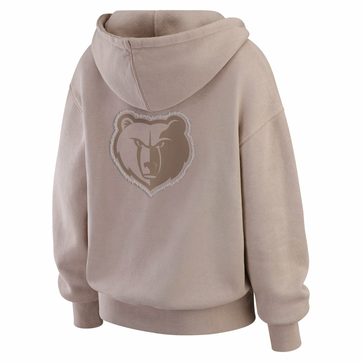 Memphis Grizzlies WEAR by Erin Andrews Women's Washed Pullover Crewdie Tan - NBA
