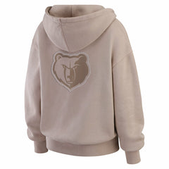 Memphis Grizzlies WEAR by Erin Andrews Women's Washed Pullover Crewdie Tan - NBA