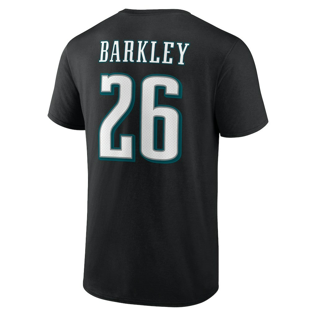 Saquon Barkley Philadelphia Eagles Icon Name & Number Black | NFL