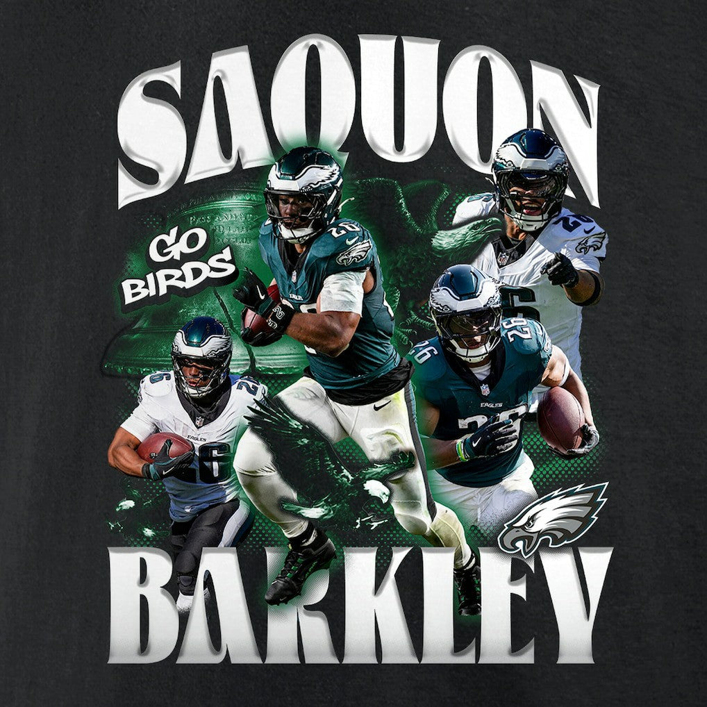 Saquon Barkley Philadelphia Eagles Notorious T-Shirt Black | NFL