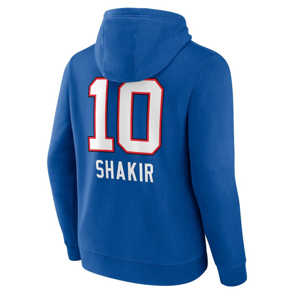 Khalil Shakir Buffalo Bills Team Wordmark Name & Number Pullover Hoodie Royal | NFL