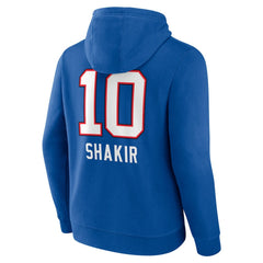 Khalil Shakir Buffalo Bills Team Wordmark Name & Number Pullover Hoodie Royal | NFL