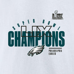 Philadelphia Eagles Super Bowl LIX Champions Iconic Victory Fleece Sweatshirt White | Fanatics