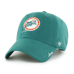 Miami Dolphins '47 Women's Miata Clean Up Adjustable Hat Aqua | 47 brand