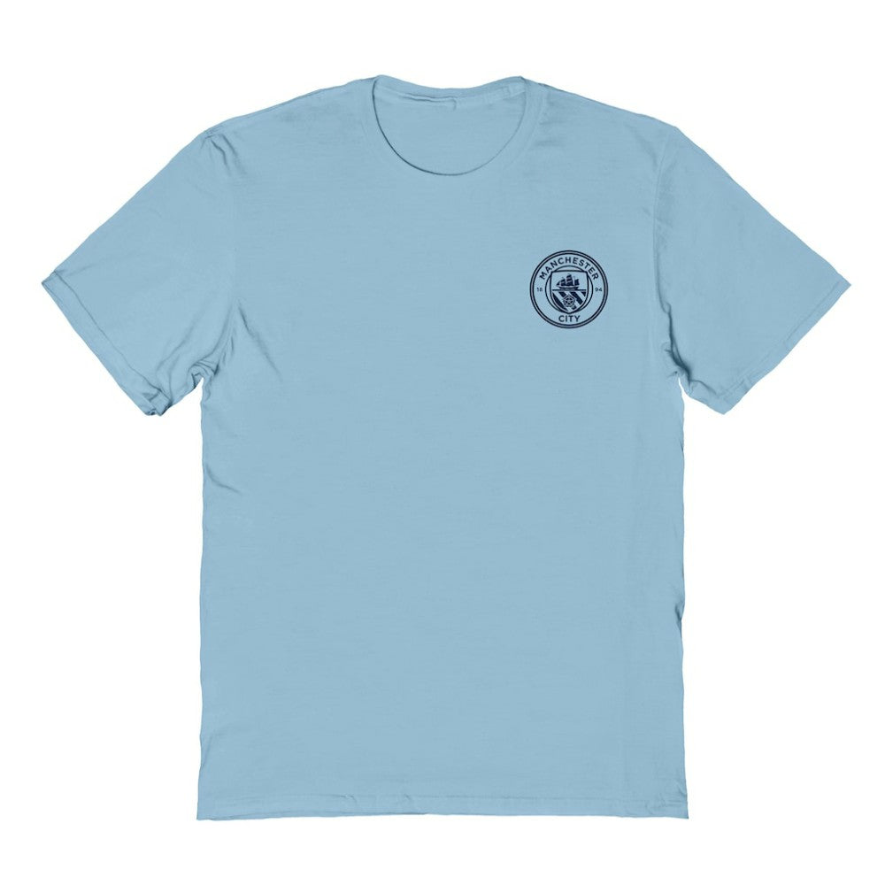 Manchester City Vive La Fete Women's Impressions Artwork T-Shirt Sky Blue - FIFA World CUP