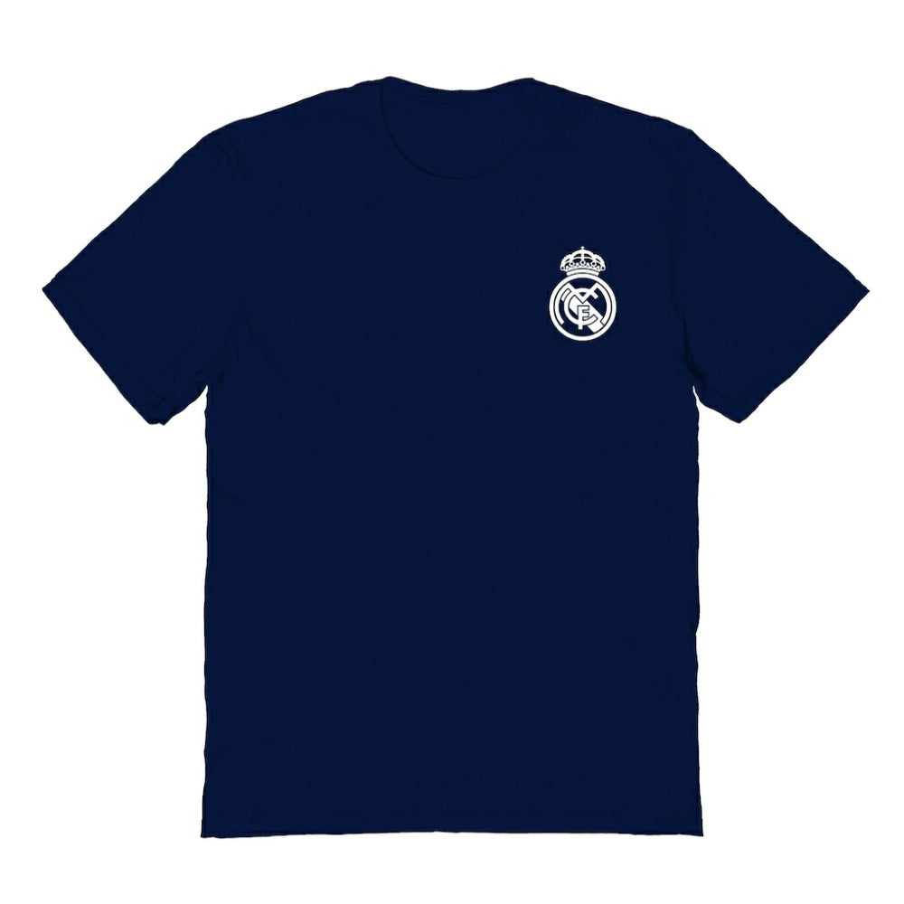 Real Madrid Vive La Fete Women's Impressions Artwork T-Shirt Navy - FIFA World CUP