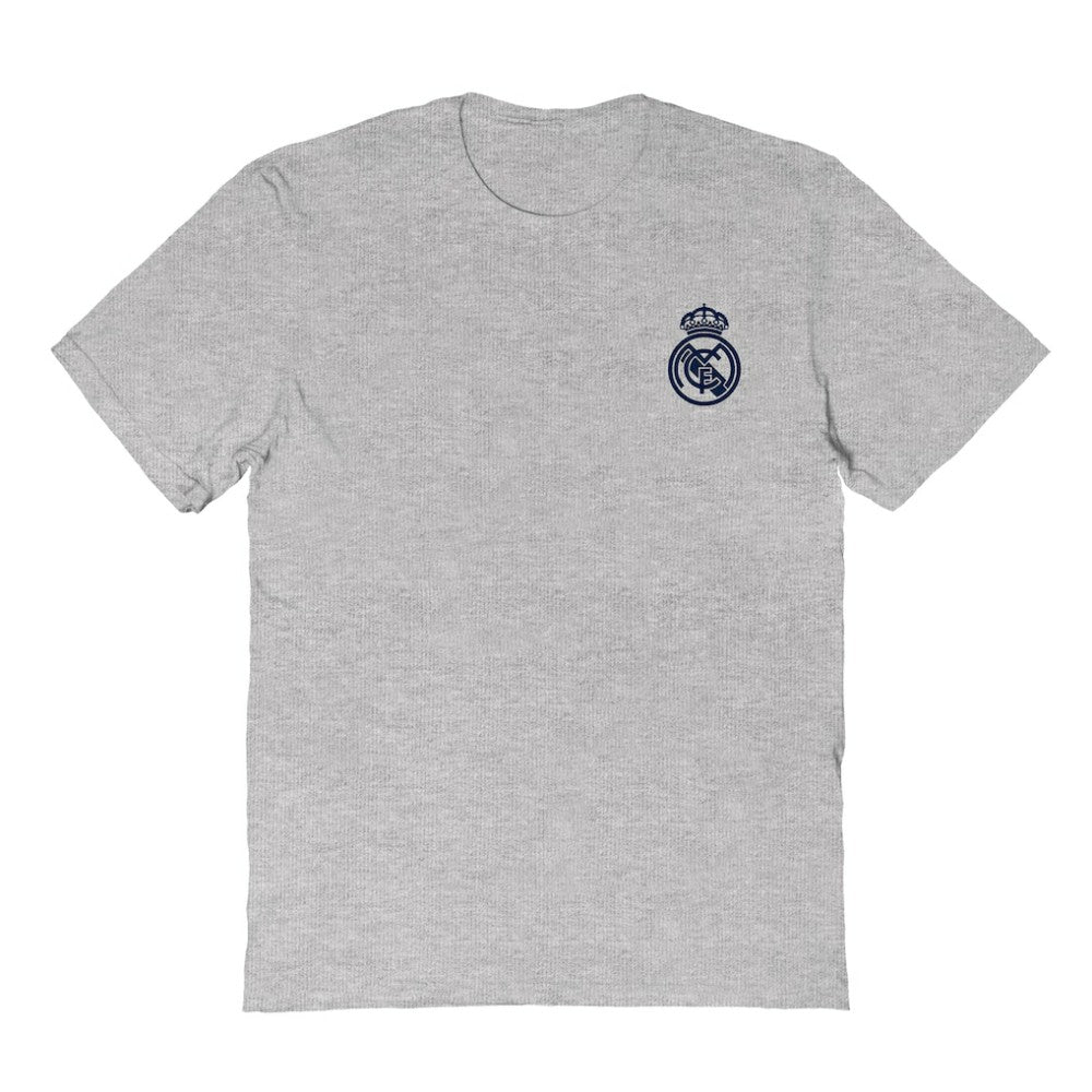 Real Madrid Vive La Fete Women's Impressions Artwork T-Shirt Heather Gray - FIFA World CUP