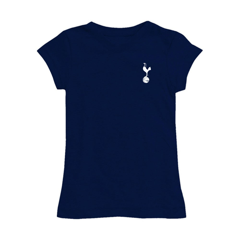 Tottenham Hotspur Vive La Fete Girls Youth Color Badge Fitted T-Shirt Navy - FIFA World CUP