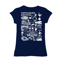 Tottenham Hotspur Vive La Fete Girls Youth Color Badge Fitted T-Shirt Navy - FIFA World CUP