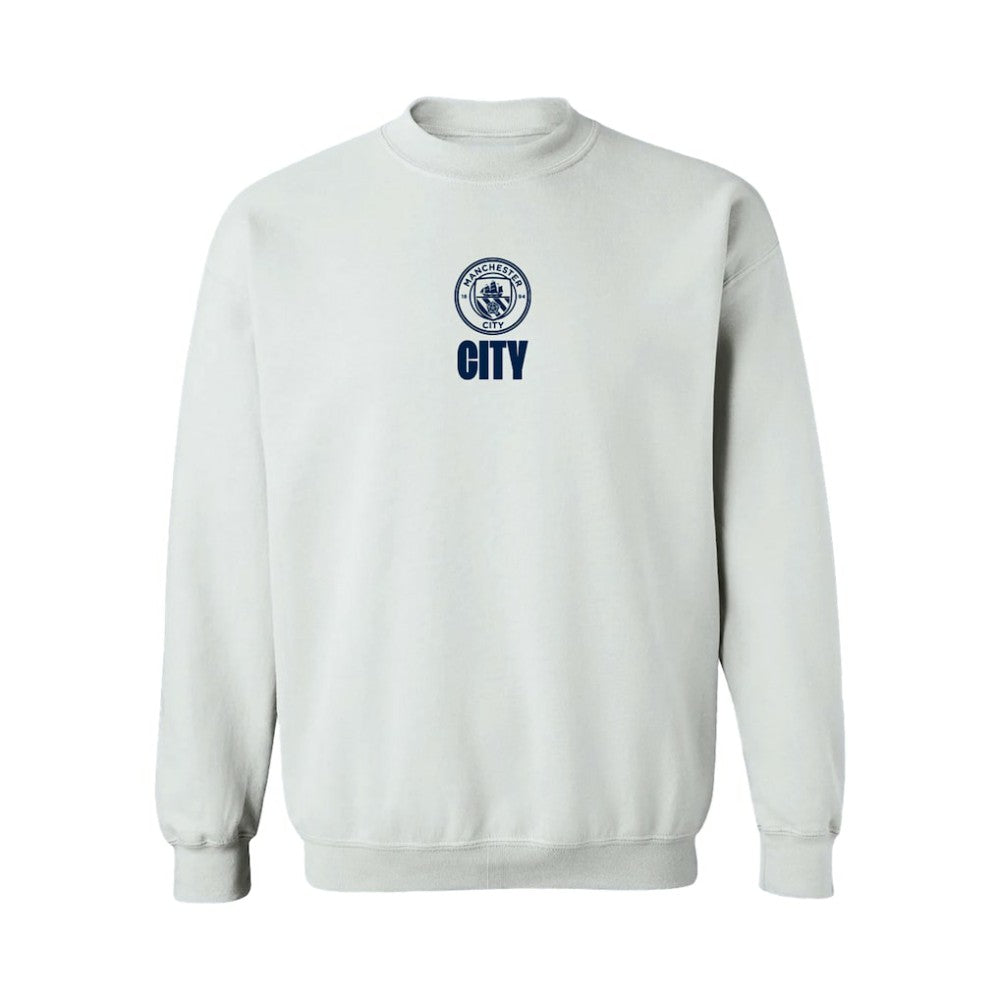 Manchester City Vive La Fete Women's Color Badge Pullover Sweatshirt White - FIFA World CUP