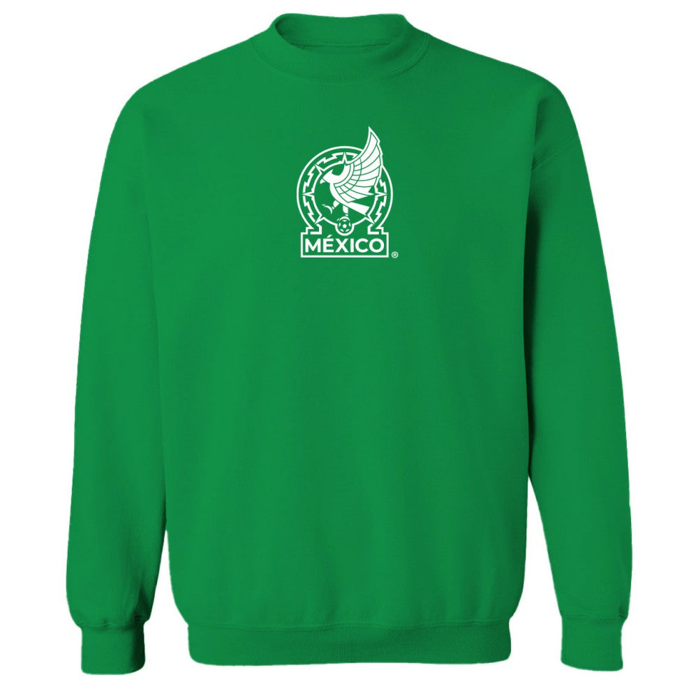 Mexico National Team Vive La Fete Women's Color Badge Pullover Sweatshirt Green - FIFA World CUP