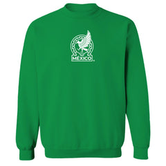 Mexico National Team Vive La Fete Women's Color Badge Pullover Sweatshirt Green - FIFA World CUP