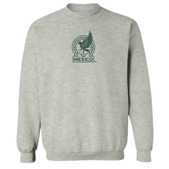 Mexico National Team Vive La Fete Women's Color Badge Pullover Sweatshirt Heather Gray - FIFA World CUP