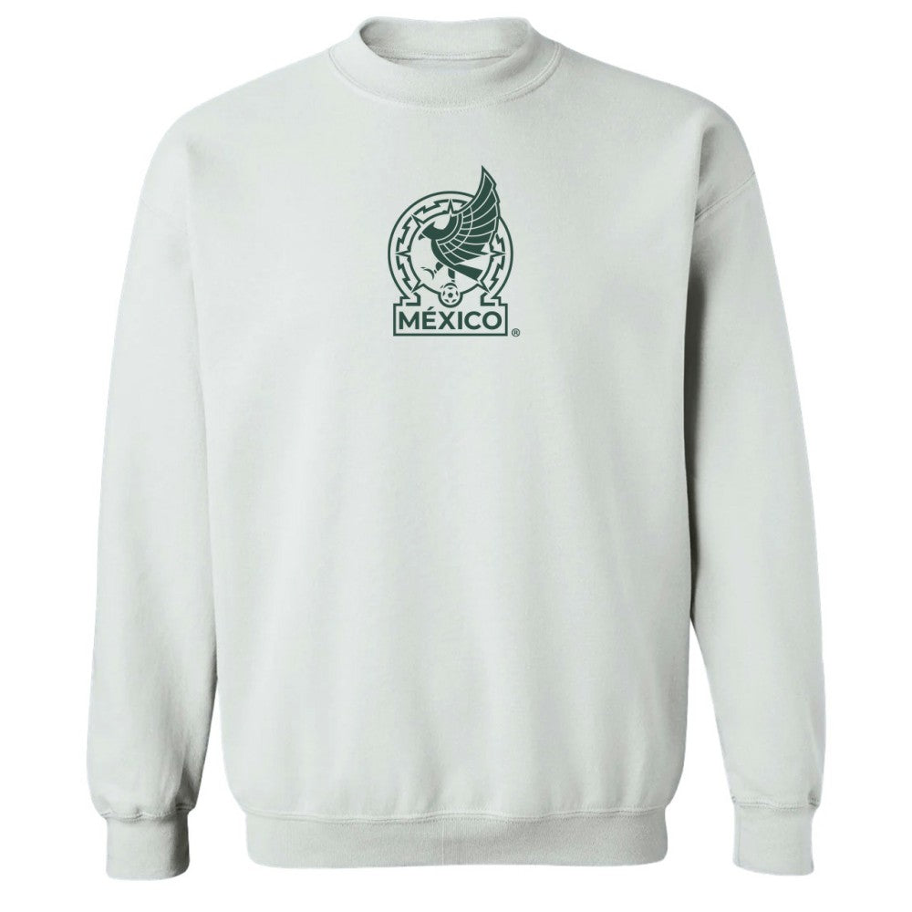 Mexico National Team Vive La Fete Women's Color Badge Pullover Sweatshirt White - FIFA World CUP