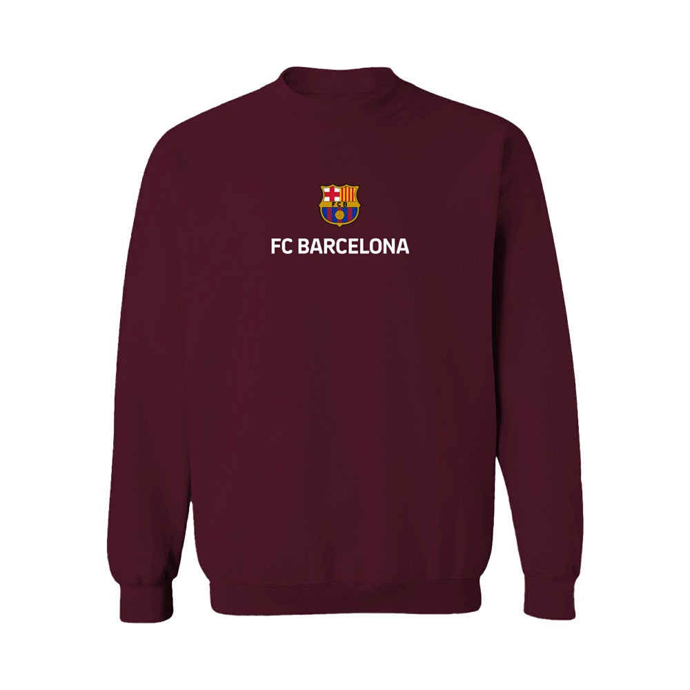 Barcelona Vive La Fete Women's Color Badge Pullover Sweatshirt Maroon - FIFA World CUP