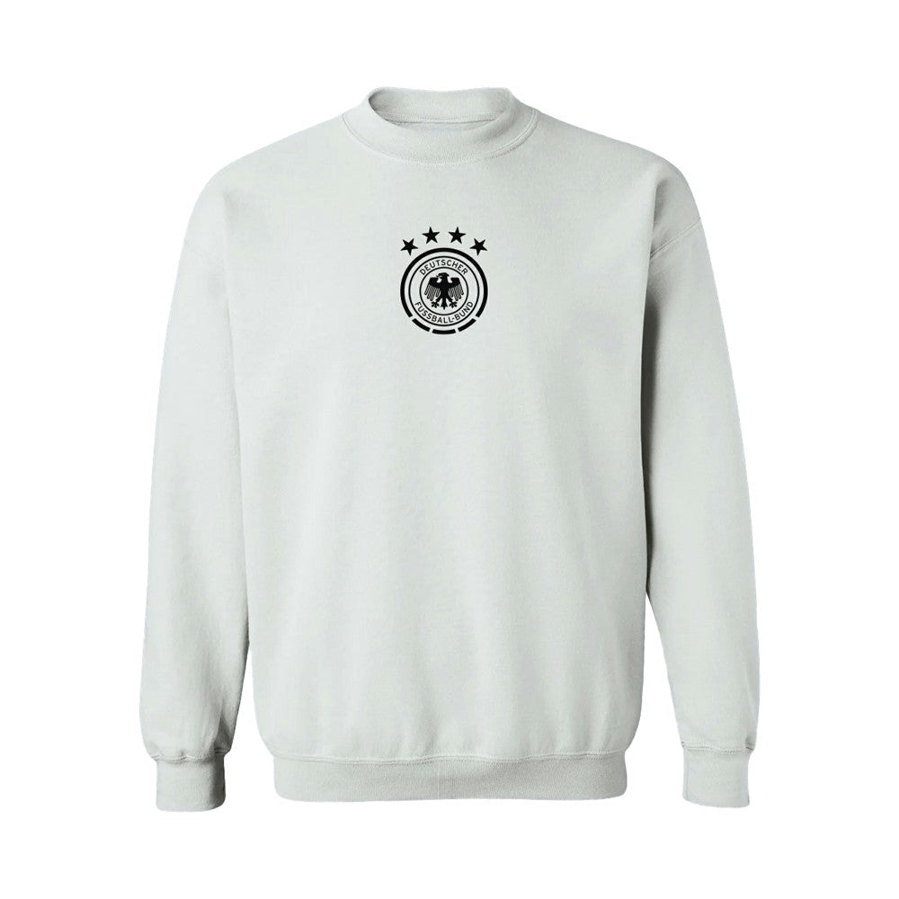 Germany National Team Vive La Fete Women's Color Badge Pullover Sweatshirt White - FIFA World CUP