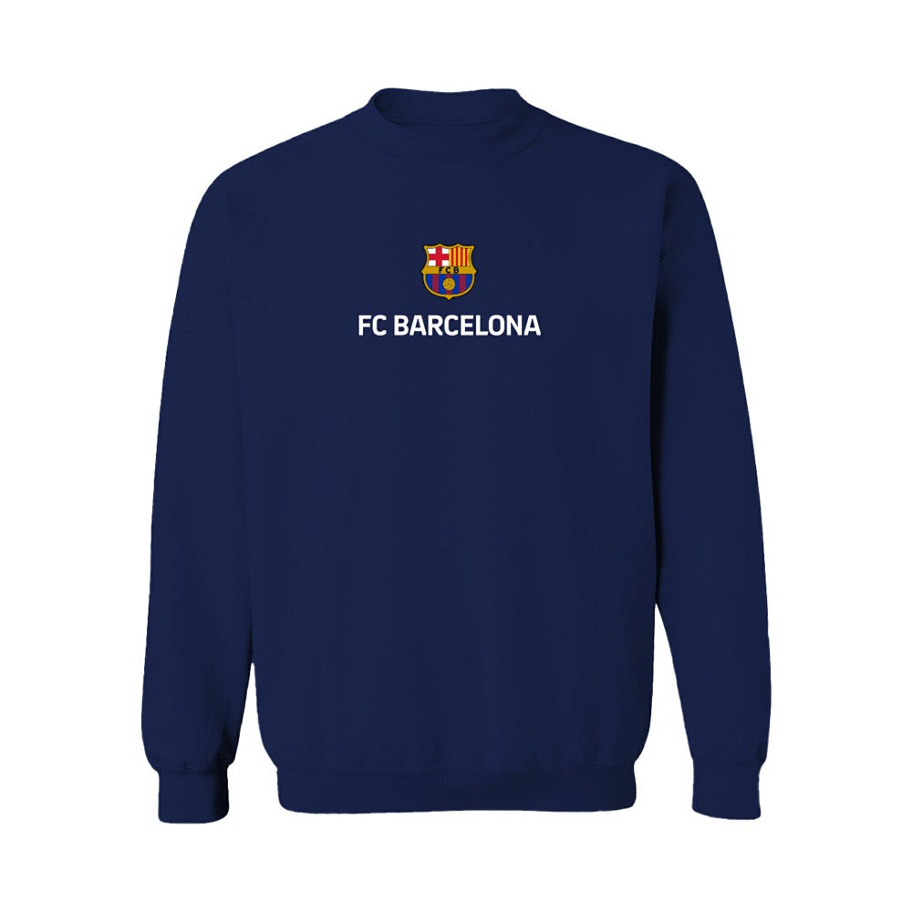 Barcelona Vive La Fete Women's Color Badge Pullover Sweatshirt Navy - FIFA World CUP