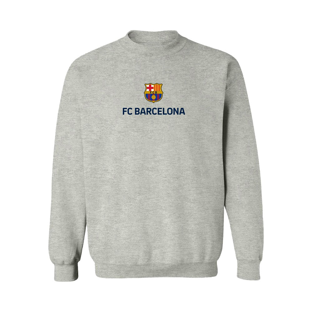 Barcelona Vive La Fete Women's Color Badge Pullover Sweatshirt Heather Gray - FIFA World CUP