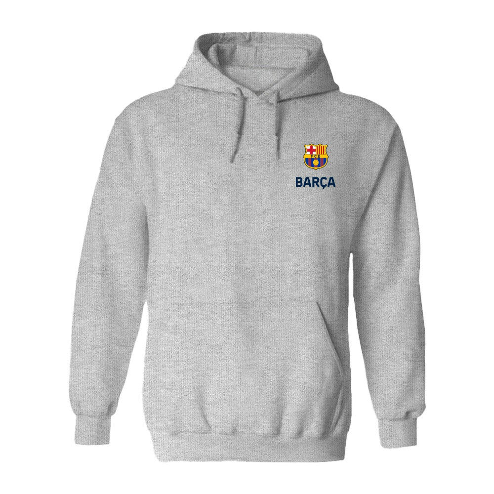 Barcelona Vive La Fete Women's Color Badge Pullover Hoodie Heather Gray - FIFA World CUP