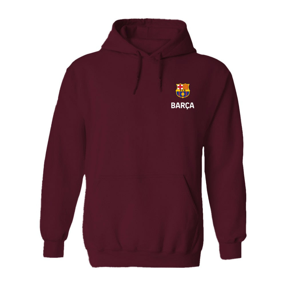 Barcelona Vive La Fete Women's Color Badge Pullover Hoodie Maroon - FIFA World CUP