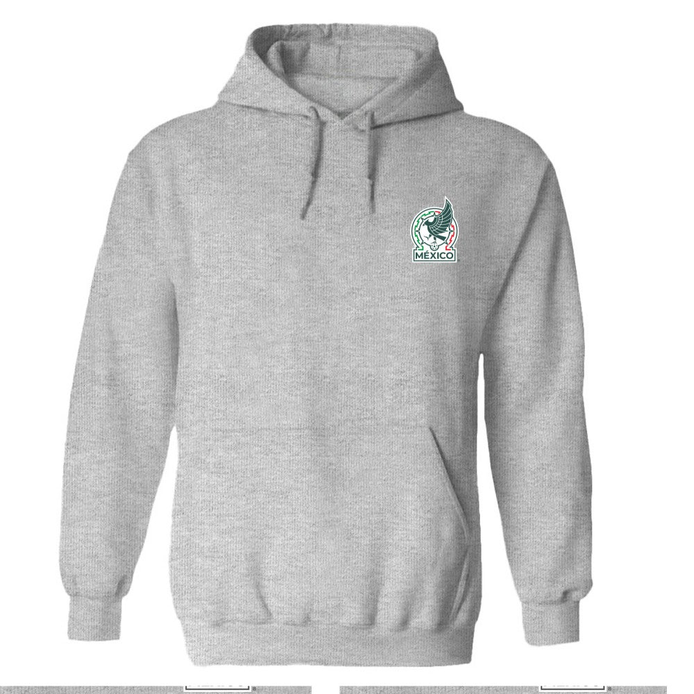 Mexico National Team Vive La Fete Women's Color Badge Pullover Hoodie Heather Gray - FIFA World CUP