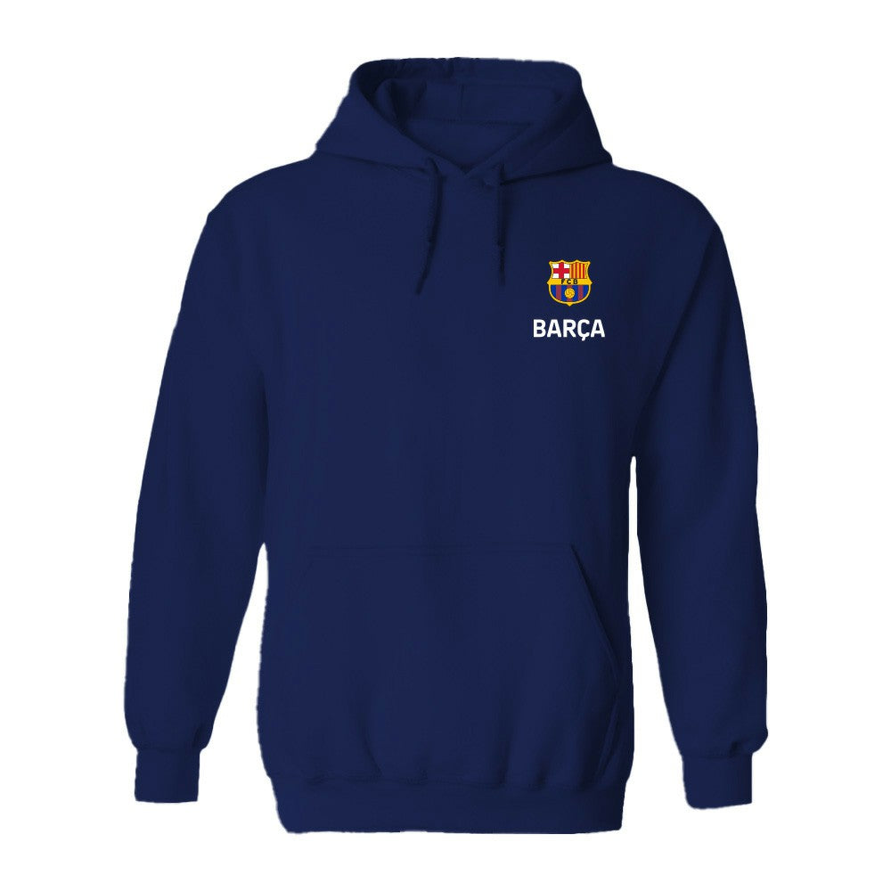 Barcelona Vive La Fete Women's Color Badge Pullover Hoodie Navy - FIFA World CUP