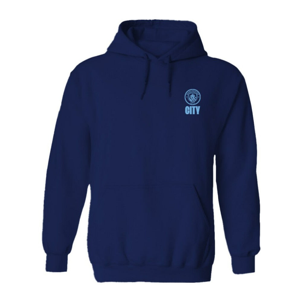 Manchester City Vive La Fete Women's Color Badge Pullover Hoodie Navy - FIFA World CUP
