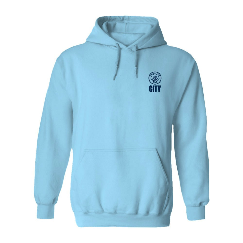 Manchester City Vive La Fete Women's Color Badge Pullover Hoodie Light Blue - FIFA World CUP