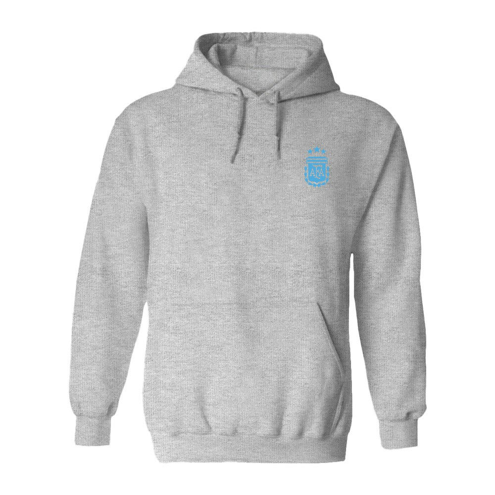 Argentina National Team Vive La Fete Women's Color Badge Pullover Hoodie Heather Gray - FIFA World CUP