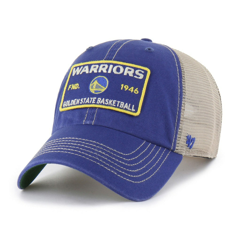 Golden State Warriors '47 Wabash Patch Clean Up Adjustable Hat Royal/Tan - NBA