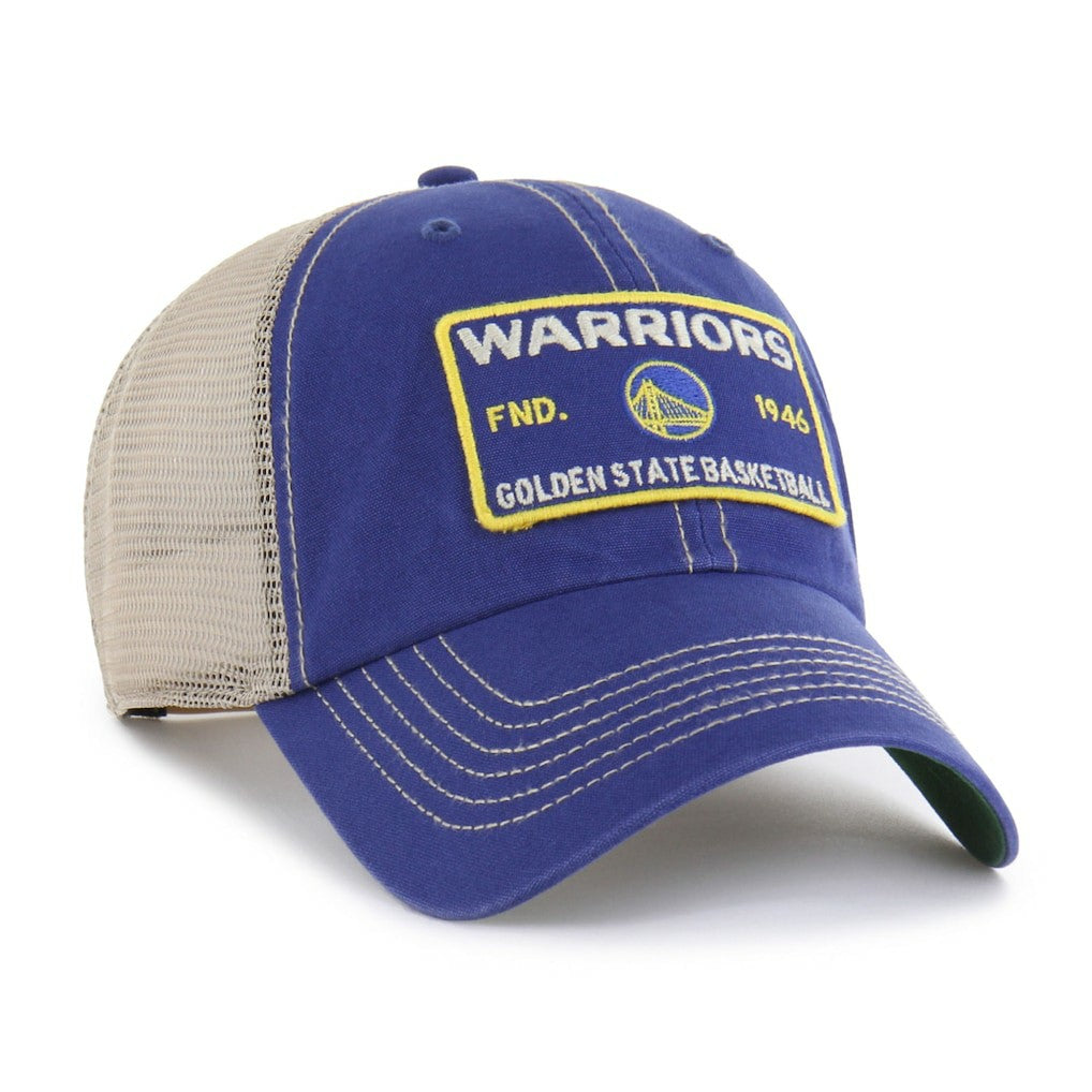 Golden State Warriors '47 Wabash Patch Clean Up Adjustable Hat Royal/Tan - NBA