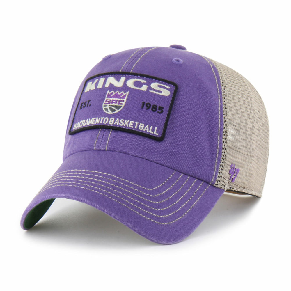 Sacramento Kings '47 Wabash Patch Clean Up Adjustable Hat Purple/Tan - NBA