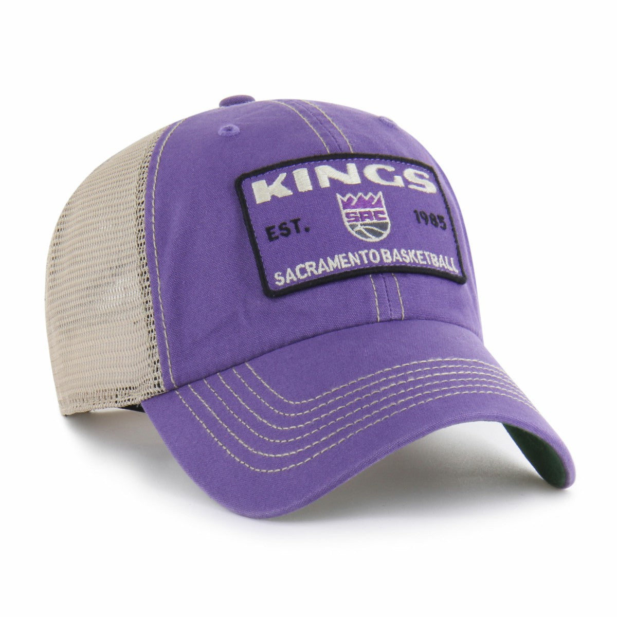 Sacramento Kings '47 Wabash Patch Clean Up Adjustable Hat Purple/Tan - NBA