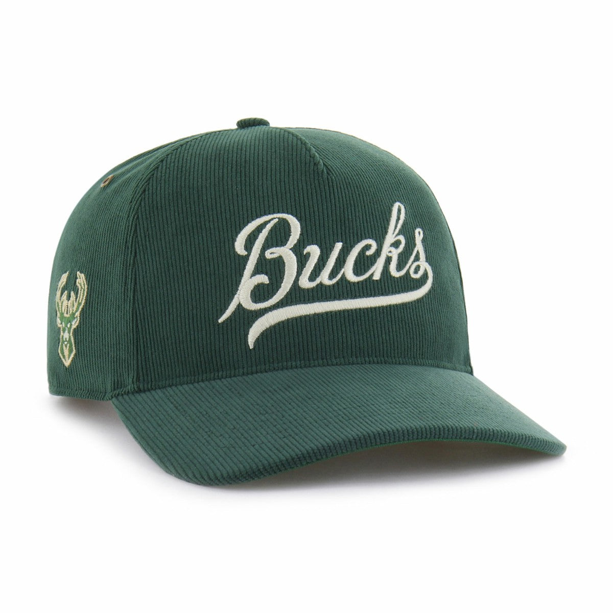 Milwaukee Bucks '47 Golden Age Relaxed Corduroy Hitch Adjustable Hat Hunter Green - NBA