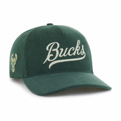 Milwaukee Bucks '47 Golden Age Relaxed Corduroy Hitch Adjustable Hat Hunter Green - NBA