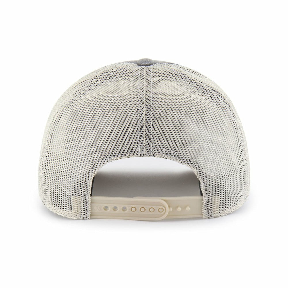 Colorado Avalanche '47 Canteen Pigment Dyed Patch Trucker Adjustable Hat - Charcoal - NHL