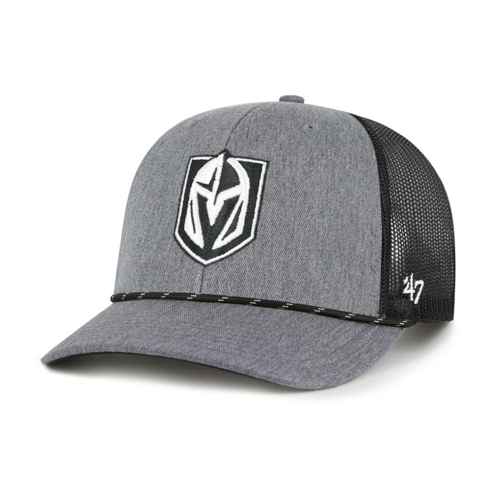 Vegas Golden Knights '47 Carbon Rope Trucker Adjustable Hat - Gray - NHL
