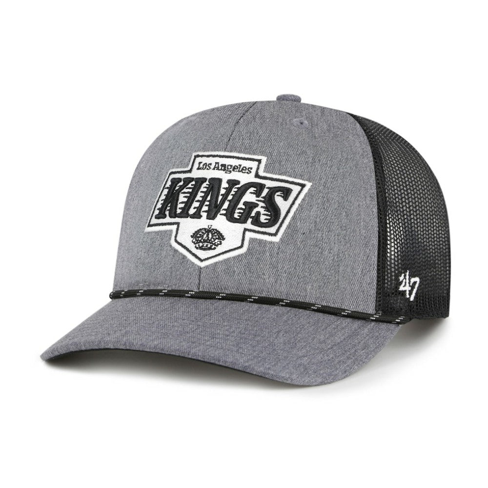 Los Angeles Kings '47 Carbon Rope Trucker Adjustable Hat - Gray - NHL