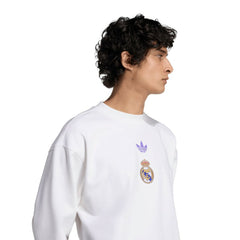 Real Madrid Lifestyler Sweatshirt White | Adidas Sale