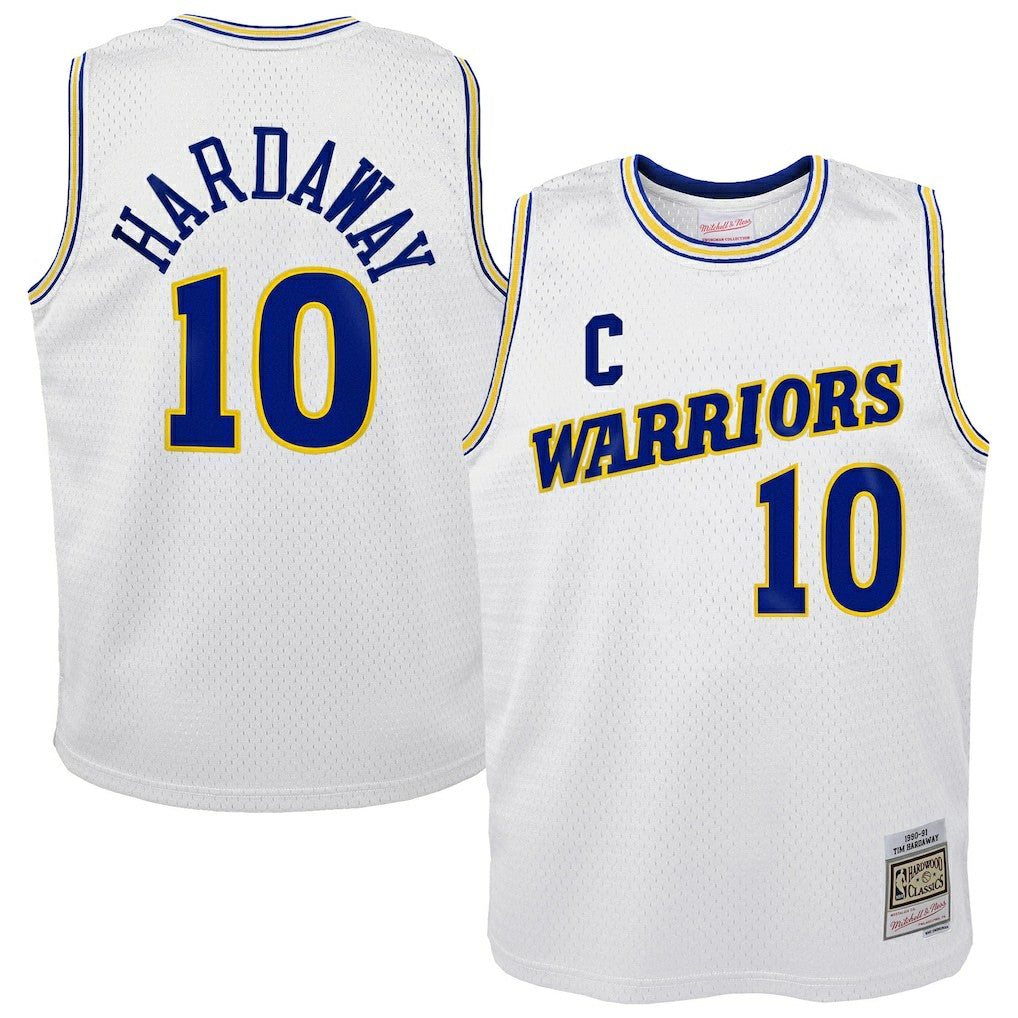 Tim Hardaway Golden State Warriors Youth 1990-91 Hardwood Classics Swingman Throwback Home Jersey White - NBA