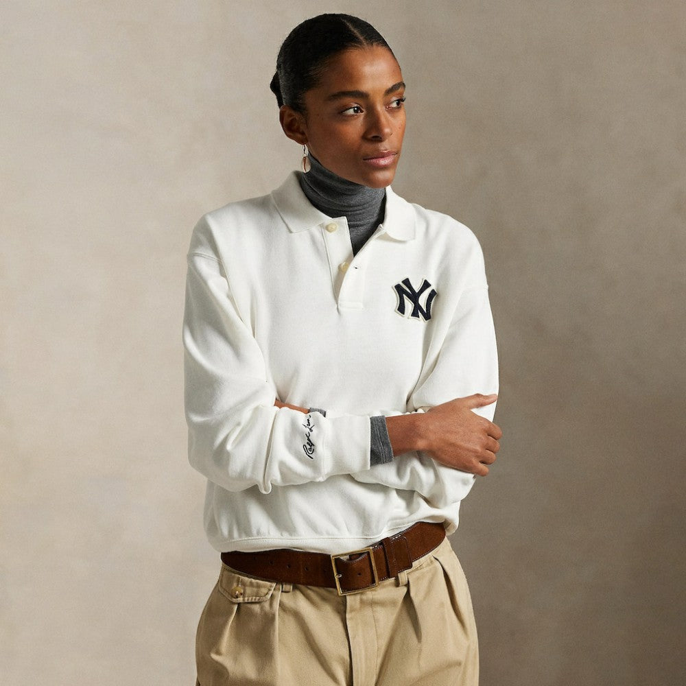 Yankees Polo Ralph Lauren  Fleece Polo - MLB