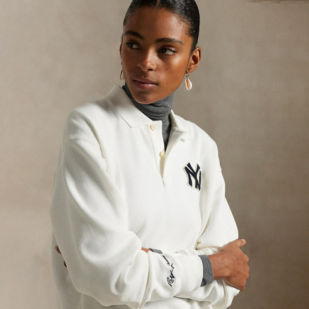 Yankees Polo Ralph Lauren  Fleece Polo - MLB