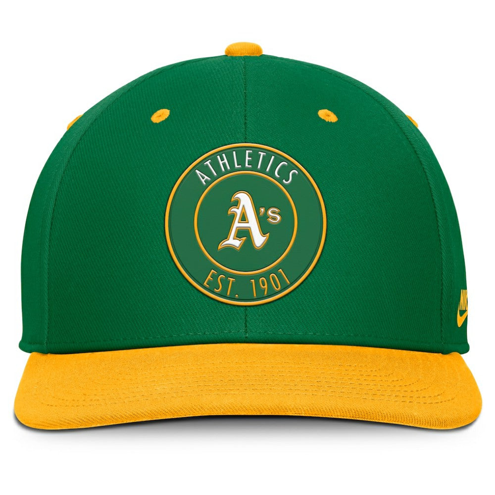 Athletics Nike Cooperstown Collection Pro Dri-FIT Snapback Hat - MLB