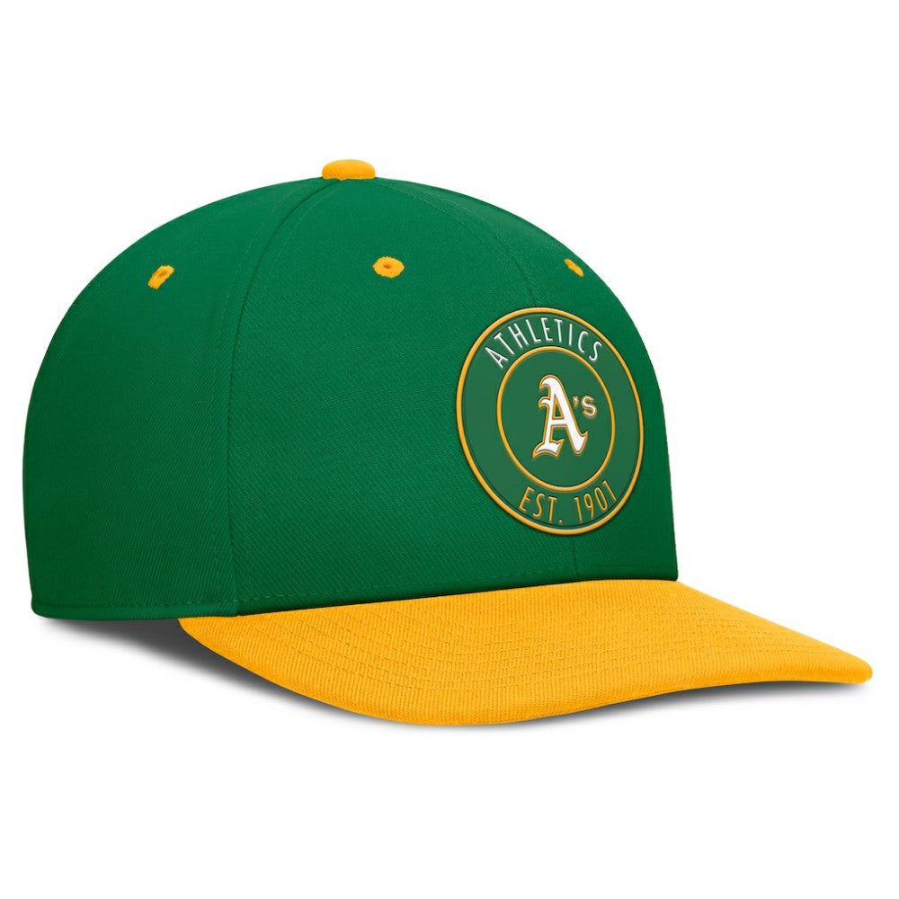 Athletics Nike Cooperstown Collection Pro Dri-FIT Snapback Hat - MLB