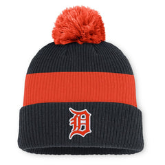 Detroit Tigers Nike Cooperstown Collection Peak Standard Cuffed Knit Hat with Pom - MLB