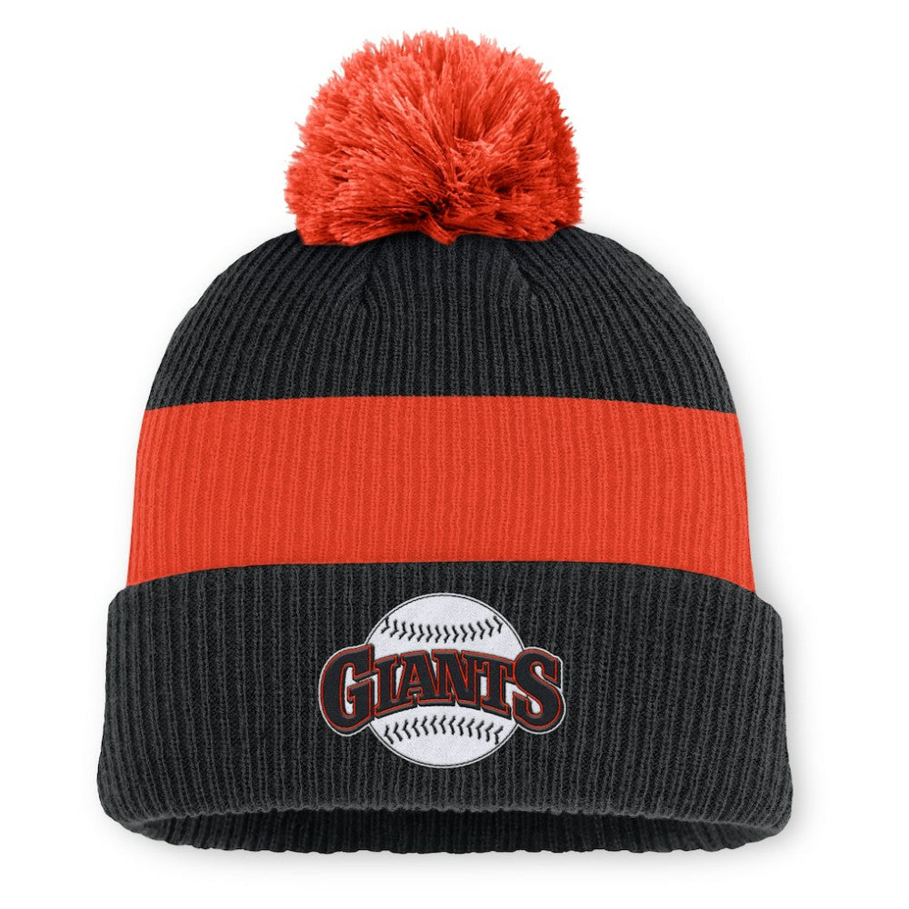 San Francisco Giants Nike Cooperstown Collection Peak Standard Cuffed Knit Hat with Pom - MLB