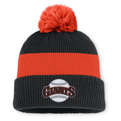 San Francisco Giants Nike Cooperstown Collection Peak Standard Cuffed Knit Hat with Pom - MLB