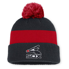 Chicago White Sox Nike Cooperstown Collection Peak Standard Cuffed Knit Hat with Pom - MLB