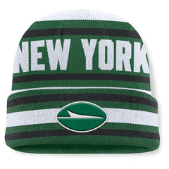 New York Jets Center Cuffed Knit Hat Green | Fanatics