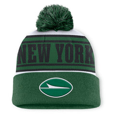 New York Jets Center Cuffed Knit Hat with Pom Green | Fanatics